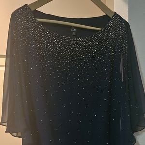 Navy Cocktail Dress Xscape
